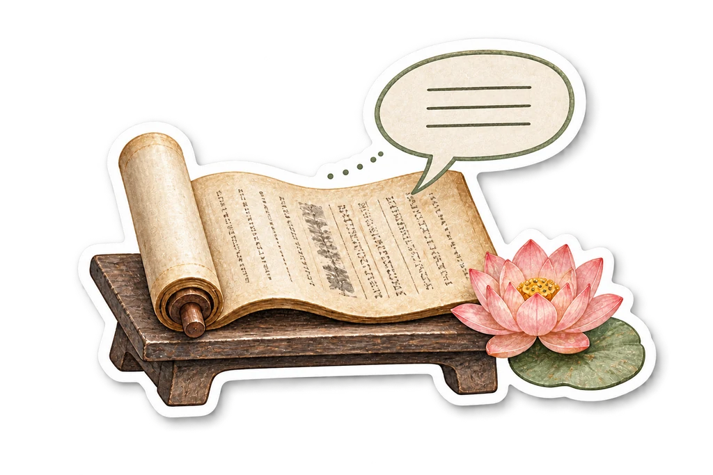 经卷、莲花与现代对话